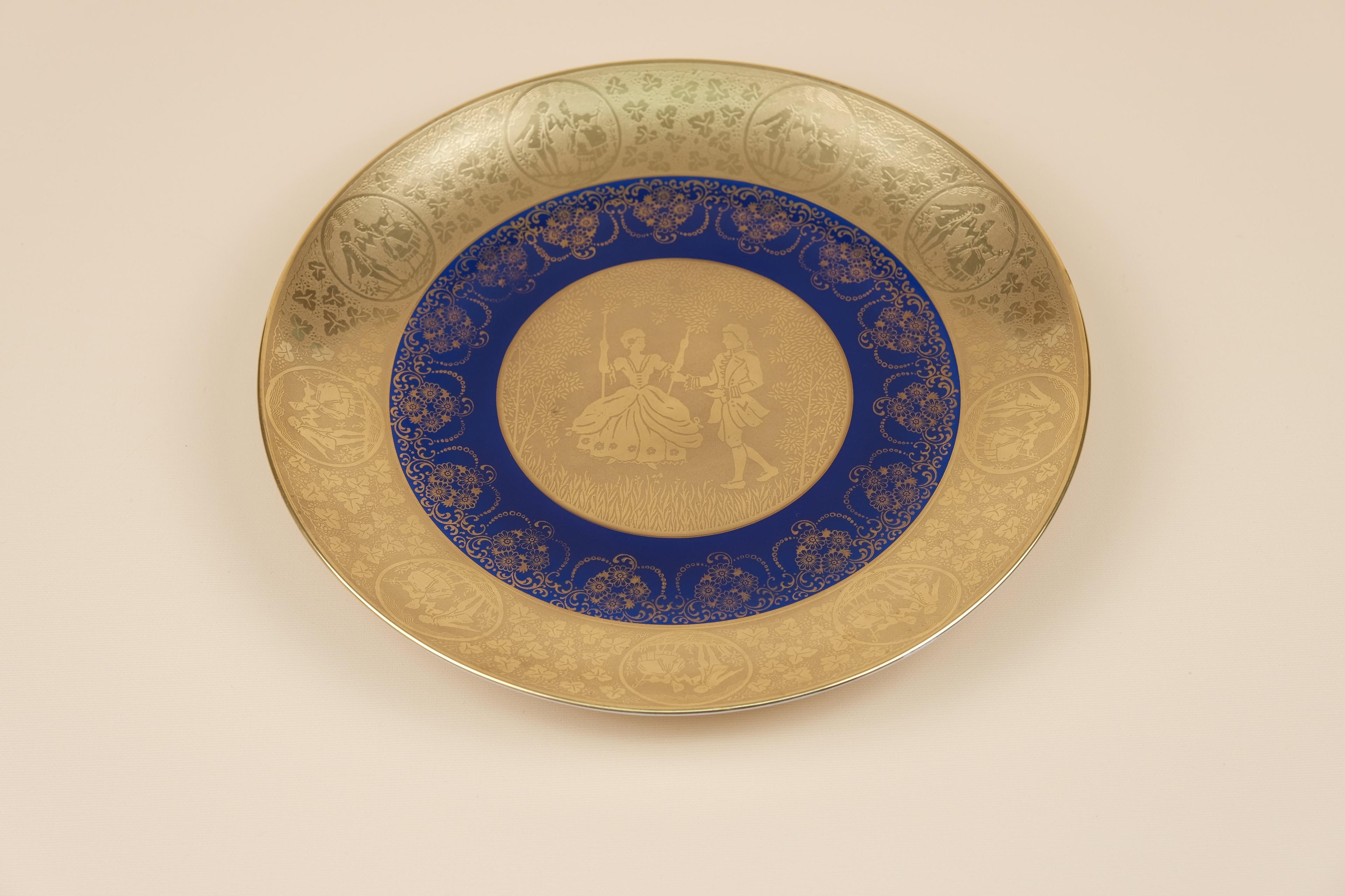 장식용 접시(도금)